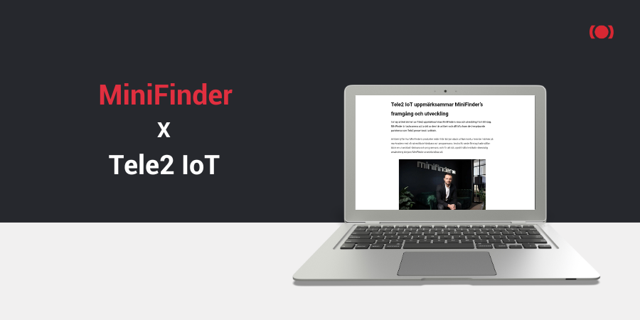 Tele2 IoT uppmärksammar MiniFinder’s framgång och utveckling