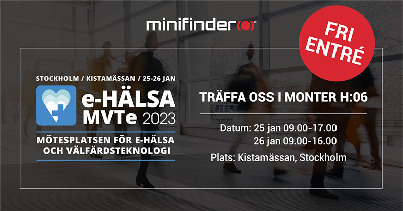 Träffa MiniFinder på LÖS och MVTe mässan i Stockholm